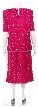 2 Piece Hand Beaded and Sequined Dress — back