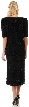 Half Sleeves Two Piece Beaded Blouse & Skirt Set — back