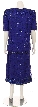 Two Piece Fully Sequined Blouse and Skirt Set  — back