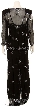 Two Piece Full Length Spaghetti Evening Gown and Jacket — back