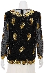 Golden Flares Hand Beaded Blouse — back