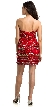 Strapless Sequined Short Prom Dress with Artistic Pattern — back