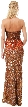 Strapless Exquisitely Sequined Long Formal Prom Dress  — back