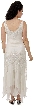 Beaded Neckline Short Evening Prom Dress — back
