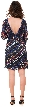 V-neck Diagonal Sequins Pattern Party Prom Dress — back