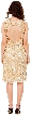 Keyhole Front & Back Short Sequined Formal Party Dress — back