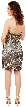 Strapless Short Sequined Homecoming Party Prom Dress — back