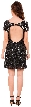 Short Sequins Homecoming Prom Dress with Keyhole Back — back