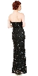 Strapless Sweetheart Sequins Long Formal Prom Dress — back