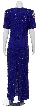 Royal Hand Beaded Formal Gown — back
