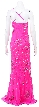 Floor Length Hand Beaded/Sequined Formal Dress with Jacket — back