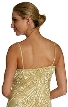 Artistic Sequined Pattern Formal Dress with Jacket — back