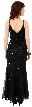 Spaghetti Strapped & Flared Formal Evening Dress — back