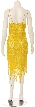 Fully Beaded Spaghetti Strap Sequined Formal Dress — back in Yellow
