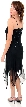 Asymmetric Sequin Beaded Formal Dress with Floral Print — back