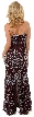 Miniature Flowers Beaded Spaghetti Straps Formal Dress — back