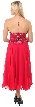 Halter Neck Beaded Formal Dress with Attached Skirt  — back