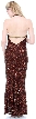 Halter Neck Low Back Sequined Formal Dress — back