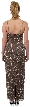 Boat Neck Long Formal Dress with Artistic Beaded Design — back