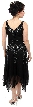 V-Neck Beaded Silk Mother of the bride Dress with Jacket — back
