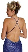 Criss-Crossed Formal Dress with Open Back — back
