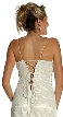 Rouched Bodice Formal Prom Gown — back
