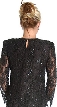 Laced and Beaded Two Piece Formal Dress — back