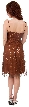 Empire Cut & Glittered Short Cocktail Dress — back