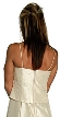 Full Length Satin Flower Formal Dress — back
