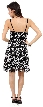 Boxy Floral Pattern Sequin Cocktail Dress — back