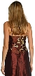 Embroidered Bodice Spaghetti Strap Formal Evening Dress — back