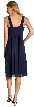 Knee Length Shirred Flower Party Dress — back