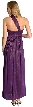 Single Shoulder Empire Style Prom Dress — back