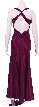 Bejeweled Halter Neck Formal Evening Dress — back