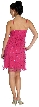 V-Neck Spaghetti Strapped Short Party Dress — back