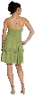 Satin Bow Bodice Prom Dress with Cascading Skirt — back