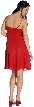 Spaghetti Strapped Chiffon Prom Dress with Waist Flower — back