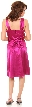 Short High Neckline Satin Party Dress — back