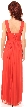 Shirred Empire Cut Formal Evening Dress — back