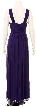 Shirred Empire Cut Formal Evening Dress — back in Purple