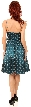 Short Fluffy Polka Dot Party Dress — back