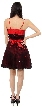 Short Sequined Party Dress with Removable Sash — back
