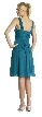 Ruched Twist Knot Bust Short Party Dress — back
