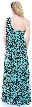 Full Length Leopard Printed Formal Dress — back