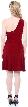 One-Shoulder Waist Pleated Formal Dress — back