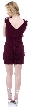Lightly Pleated Short Elegant Cocktail Dress — back