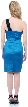 Knee Length One-Shoulder Cocktail Dress — back
