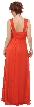 Mayan Inspired Embellished Neck Long Formal Dress — back