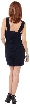 Ruched Short Dress With Beaded Work — back