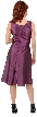 Belted Detail with Brooch Knee Length Dress — back